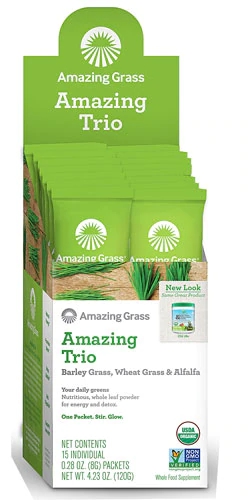 Amazing Grass Amazing Trio Powder -- 15 Packets