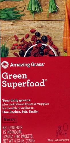 Amazing Grass Green SuperFood® Berry -- 15 Packets