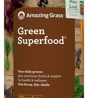 Amazing Grass Green SuperFood® Drink Powder Cacao Chocolate Infusion -- 60 Servings