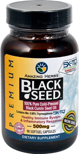 Amazing Herbs Premium Black Seed -- 500 mg - 90 Softgel Capsules