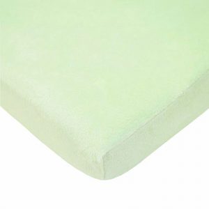 American Baby Heavenly Soft Chenille Mini Crib Sheet Celery -- 1 Sheet