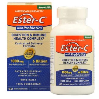 American Health Ester-C® Digestion and Immune Health Complex -- 1000 mg - 60 Vegetarian Tablets