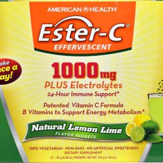 American Health Ester-C® Effervescent Natural Lemon Lime -- 1000 mg - 21 Packets