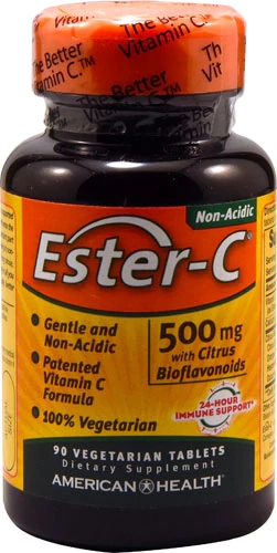 American Health Ester-C® with Citrus Bioflavonoids -- 500 mg - 90 Vegetarian Tablets