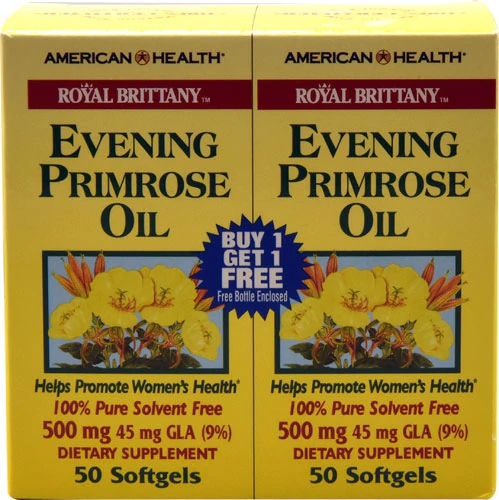 American Health Royal Brittany™ Evening Primrose Oil Twin Pack -- 500 mg - 50+50 Softgels