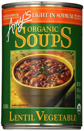 Amy's Organic Soup Light in Sodium Lentil Vegetable -- 14.5 fl oz