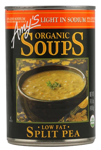 Amy's Organic Soup Light in Sodium Split Pea -- 14.1 fl oz