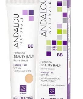 Andalou Naturals Age Defying Perfecting BB Beauty Balm Natural Tint SPF 30 -- 2 fl oz