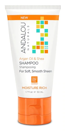 Andalou Naturals Moisture Rich Shampoo Argan Oil & Shea -- 1.7 fl oz