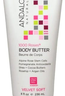 Andalou Naturals Velvet Soft 1000 Roses® Body Butter -- 8 fl oz
