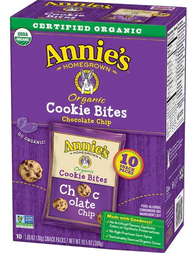 Annie's Homegrown Cookie Bites Chocolate Chip -- 10 Packs