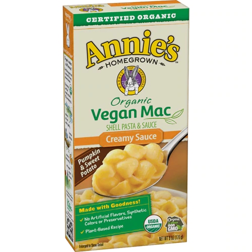 Annie's Homegrown Organic Vegan Shells & Creamy Sauce Pasta Dinner -- 6 oz