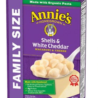 Annie's Homegrown Shells & White Cheddar Family Size -- 10.5 oz