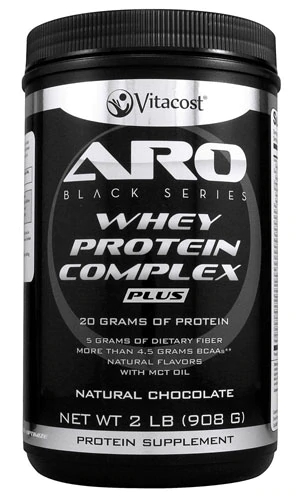 ARO-Vitacost Black Series Whey Protein Complex PLUS Natural Chocolate -- 2 lb (908 g)