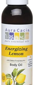 Aura Cacia Aromatherapy Body Oil Energizing Lemon -- 4 fl oz