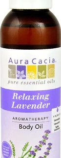 Aura Cacia Aromatherapy Body Oil Relaxing Lavender -- 4 fl oz