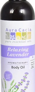 Aura Cacia Aromatherapy Body Oil Relaxing Lavender -- 8 fl oz