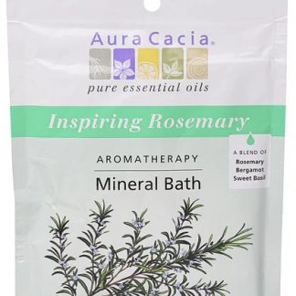 Aura Cacia Aromatherapy Mineral Bath Inspiring Rosemary -- 2.5 oz