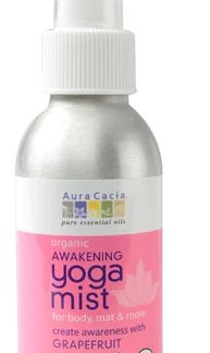 Aura Cacia Yoga Mist Organic Awakening Grapefruit & Lavandin -- 4 fl oz