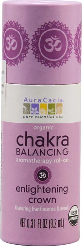 Aura Cacia Chakra Balancing Aromatherapy Roll On Enlightening Crown Frankincense & Neroli -- 0.31 fl oz