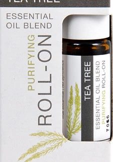 Aura Cacia Essential Oil Blend Purifying Roll-On Tea Tree -- 0.31 fl oz