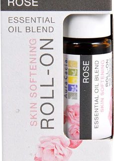 Aura Cacia Essential Oil Blend Skin Softening Roll-On Rose -- 0.31 fl oz