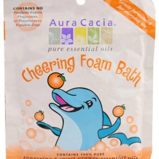 Aura Cacia Foam Bath Cheering Tangerine & Sweet Orange -- 2.5 oz