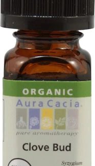 Aura Cacia Organic Pure Aromatherapy Oil Clove Bud -- 0.25 fl oz