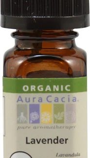 Aura Cacia Organic Pure Aromatherapy Oil Lavender -- 0.25 fl oz