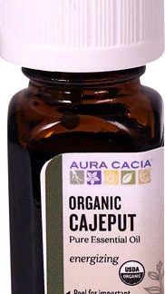 Aura Cacia Organic Pure Essential Oil Cajeput -- 0.25 fl oz