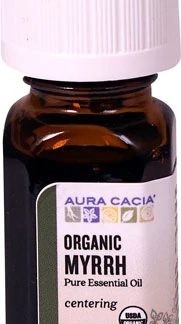 Aura Cacia Organic Pure Essential Oil Myrrh -- 0.25 fl oz