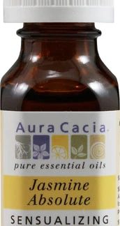 Aura Cacia Pure Essential Oil Jasmine Absolute in Jojoba Oil -- 0.5 fl oz