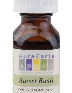 Aura Cacia 100% Pure Essential Oil Sweet Basil -- 0.5 fl oz