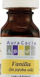 Aura Cacia Pure Essential Oil Vanilla in Jojoba Oil -- 0.5 fl oz