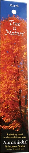 Auroshikha True to Nature™ Incense Myrrh -- 16 Sticks