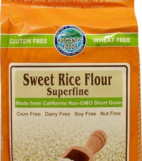 Authentic Foods Sweet Rice Flour Superfine Gluten Free -- 3 lbs