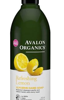 Avalon Organics Glycerin Hand Soap Refreshing Lemon -- 12 fl oz