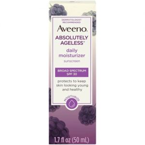 Aveeno Absolutely Ageless® Daily Moisturizer with Sunscreen Broad Spectrum SPF 30 -- 1.7 fl oz