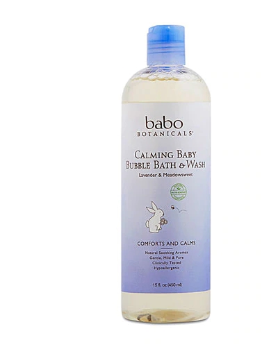 Babo Botanicals Calming Shampoo, Bubble Bath & Wash Lavender Meadowsweet -- 15 fl oz