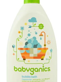 Babyganics Bubble Bath Fragrance Free -- 20 fl oz