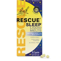Bach Rescue Sleep Liquid Melts Natural Sleep Aid -- 28 Capsules