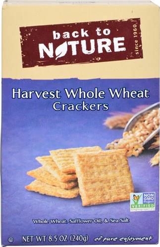 Back To Nature Crackers Harvest Whole Wheat -- 8.5 oz