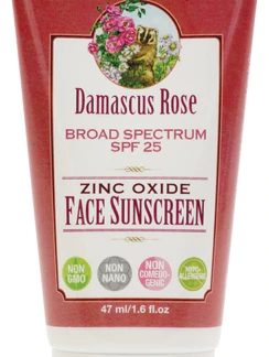 Badger Damascus Rose SPF 25 Face Sunscreen Lotion -- 1.6 fl oz