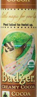 Badger Organic Cocoa Butter Lip Balm Creamy Cocoa -- 0.25 oz