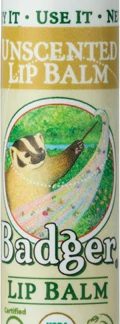 Badger Organic Lip Balm Unscented -- 0.15 oz