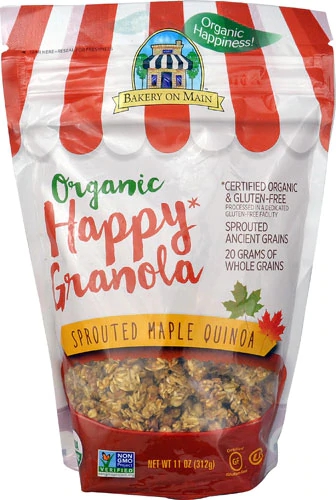 Bakery On Main Organic Happy Granola Gluten Free Sprouted Maple Quinoa -- 11 oz