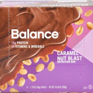 Balance Bar Nutrition Bar Caramel Nut Blast -- 6 Bars