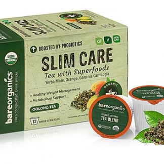 BareOrganics Slim Care Superfood Tea - Oolong Tea -- 12 K-Cups