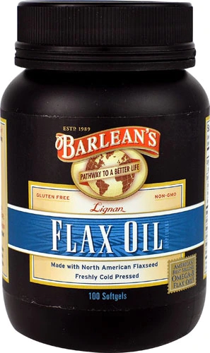 Barlean's Lignan Flax Oil -- 100 Softgels