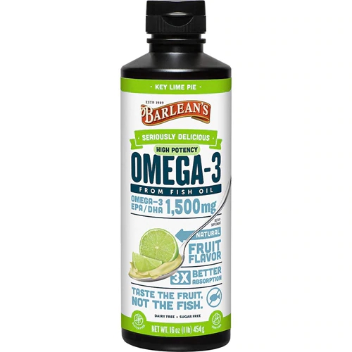 Barlean's Omega-3 High Potency Fish Oil Key Lime Pie -- 16 oz